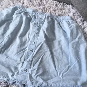 Light blue skirt